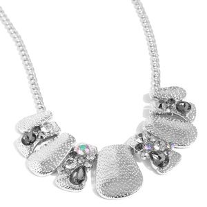 Multicolored Mayhem - Silver Necklace Earring Set C3640